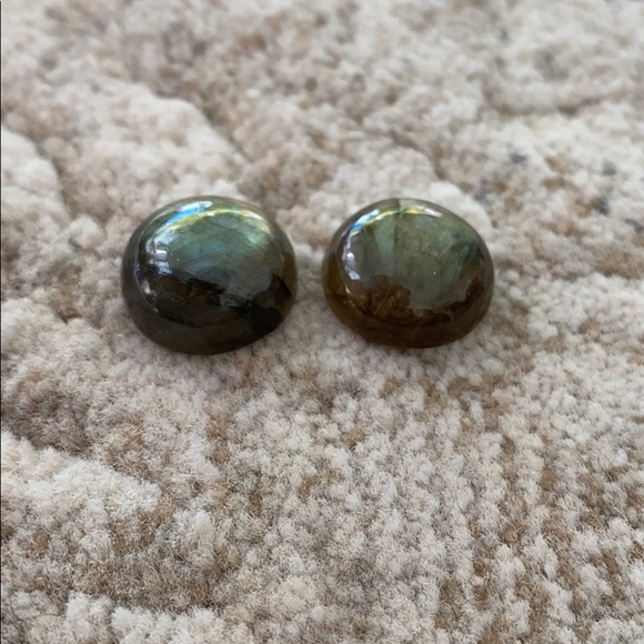 Loose around Labradorite Cabochon 28.02ctw - 2pcs - Picture 4 of 4